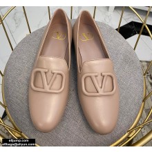 Valentino Vlogo Loafers Calfskin Nude 2020