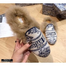 Dior Shearling Fur Slippers 02 2020