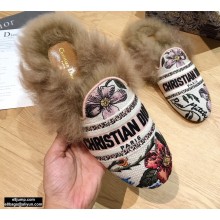 Dior Shearling Fur Slippers 03 2020