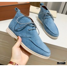 Loro Piana Walk And Walk Suede Ankle Boots 05