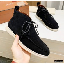Loro Piana Walk And Walk Suede Ankle Boots 06