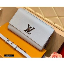 Louis Vuitton Lockme Clutch Bag M56136 Olympe Blue 2020