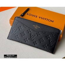 Louis Vuitton Monogram Empreinte Pochette Mélanie BB Pouch Clutch Bag M68712 Black 2020
