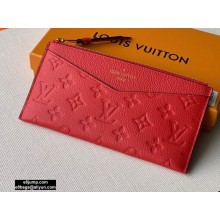 Louis Vuitton Monogram Empreinte Pochette Mélanie BB Pouch Clutch Bag Red 2020