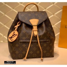 Louis Vuitton Monogram Canvas Montsouris PM Backpack Bag Natural M45501 2020