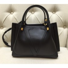 Valentino Vlogo Signature Small Shopping Tote Bag 9079 Black 2020