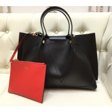 Valentino Vlogo Signature Large Shopping Tote Bag 9099 Black 2020