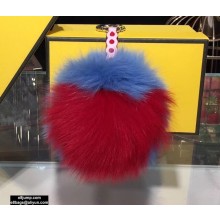 Fendi Fur Pom-pom Bag Charm Heart 01