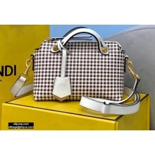 Fendi Check-print By The Way Mini Boston Bag Coffee 2020