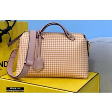 Fendi Check-print By The Way Medium Boston Bag Beige 2020