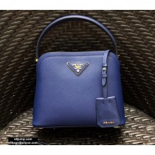 Prada Micro Saffiano Leather Matinée Bag 1BA286 Blue 2020