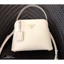 Prada Medium Saffiano Leather Matinée Bag 1BA282 White 2020