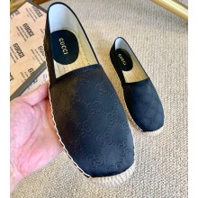Gucci GG Espadrilles Satin Black 2020