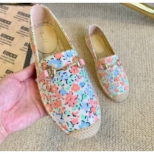 Gucci 1955 Horsebit Espadrilles Floral Print 01 2020