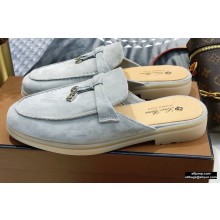 Loro Piana Suede Babouche Charms Walk Moccasin 04