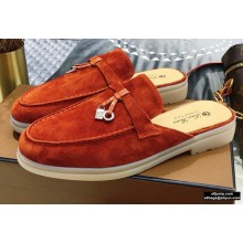 Loro Piana Suede Babouche Charms Walk Moccasin 07