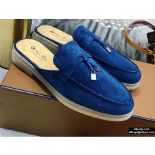 Loro Piana Suede Babouche Charms Walk Moccasin 13