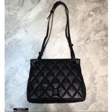 Balenciaga Quilting B. Medium Shoulder Bag Black