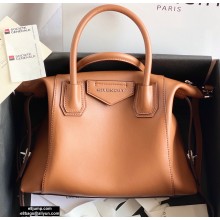 Givenchy Small Antigona Soft Bag in Smooth Leather Brown 2020
