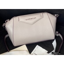 Givenchy Nano Antigona Bag in Grained Leather Pearl Gray 2020