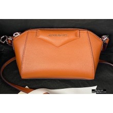 Givenchy Nano Antigona Bag in Grained Leather Brown 2020