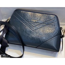 Givenchy ID Xbody Shoulder Bag in Crackling Leather Dark Gray 2020