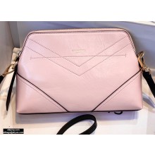 Givenchy ID Xbody Shoulder Bag in Crackling Leather Pink 2020