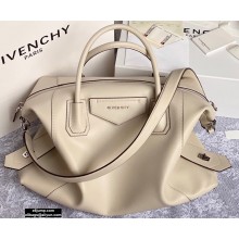 Givenchy Medium Antigona Soft Bag in Smooth Leather Creamy 2020