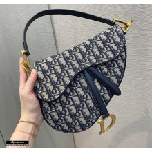 Dior Saddle Bag in Oblique Jacquard Blue