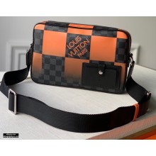Louis Vuitton Alpha Messenger Bag Damier Graphite Giant Canvas N40421 Orange 2020