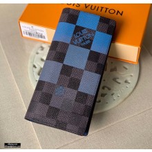 Louis Vuitton Brazza Wallet Damier Graphite Giant Canvas Blue 2020