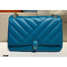 Bvlgari Serpenti Cabochon Shoulder Bag 27cm Green