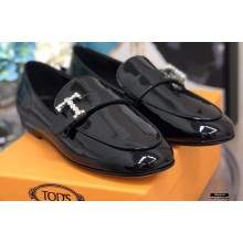Tod's Timeless Loafers in leather Patent Black