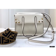 Fendi Flip Small Tote Bag White
