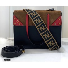 Fendi Flip Regular Medium Tote Bag Black