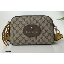 Gucci GG Supreme Canvas Messenger Bag 476466 Brown