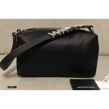 Alexander Wang Heiress Satin Pouch Bag Black