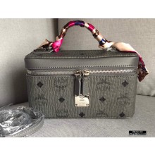 MCM Visetos Rockstar Vanity Case Bag Gray