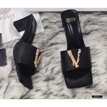 Versace Virtus Mid-Heel 6cm Mules Black 2020