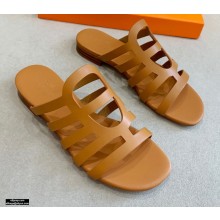 Hermes Chaine D'ancre Camelia Sandals Brown