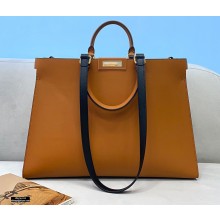 Fendi Leather Medium Peekaboo X-Tote Shopper Bag Brown 2020