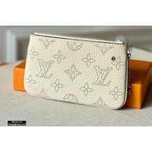 Louis Vuitton Mahina Leather Key Pouch Creme Beige