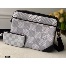 Louis Vuitton Damier Graphite 3D Canvas Trio Messenger Bag N50027 2021