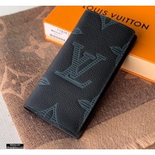 Louis Vuitton Taurillon Shadow Leather Brazza Wallet M80042 2021