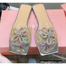 Mach & Mach Crystal Flower Slides PVC 05 2022