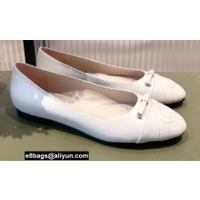 Gucci ballet flats with Double G 680878 White 2022