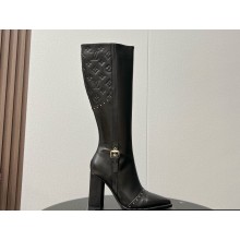 Louis vuitton Autumn and winter full-grain fashionable thigh boots Heel height: 9cm 03 2024