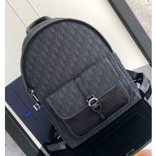Dior 8 backpack Oblique black 2024