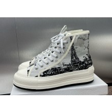 Dior Sneaker de caña alta con plataforma Walk'n' 2024