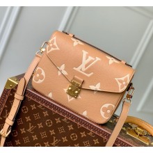 Louis Vuitton Metallic Empreinte Monogram Giant Pochette Metis  beige M45773 2024